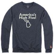 AMERICA'S HIGH FIVE FLEECE SWEATSHIRT (UNISEX)