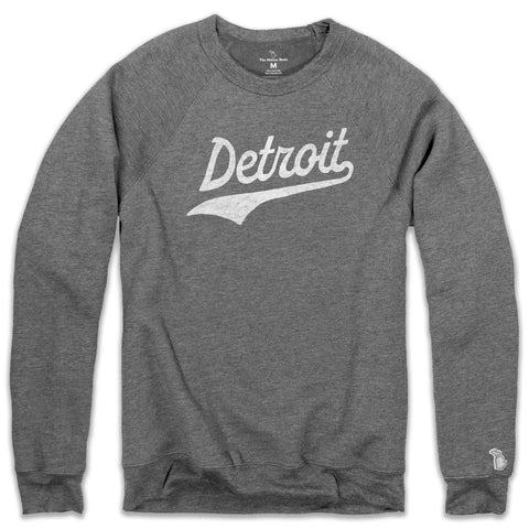 DETROIT SCRIPT FLEECE SWEATSHIRT (UNISEX)