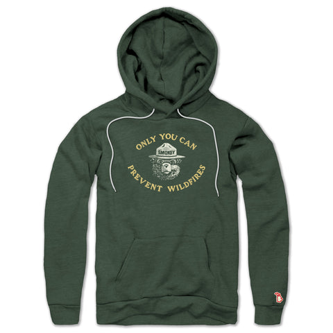 SMOKEY BEAR - PREVENT WILDFIRES ALL SEASON HOODIE (UNISEX)