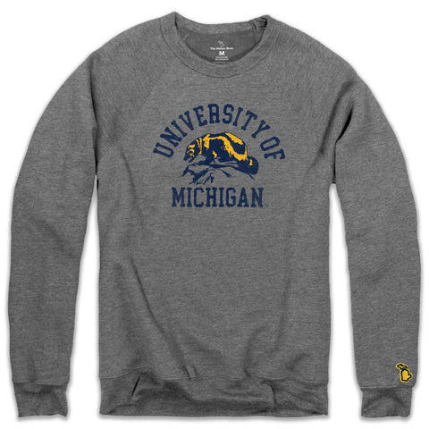 UofM - WOLVERBEAR READY FLEECE SWEATSHIRT (UNISEX)